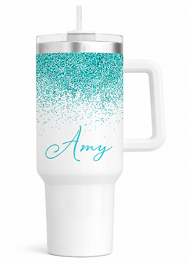 40oz Tumbler With Handle and Straw