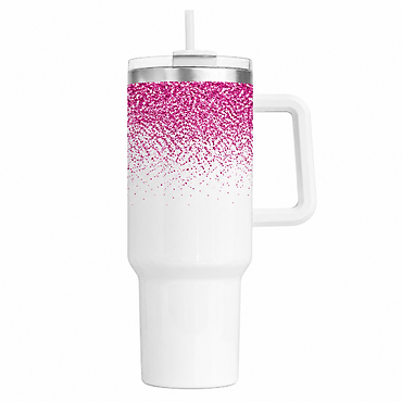40oz Tumbler With Handle and Straw