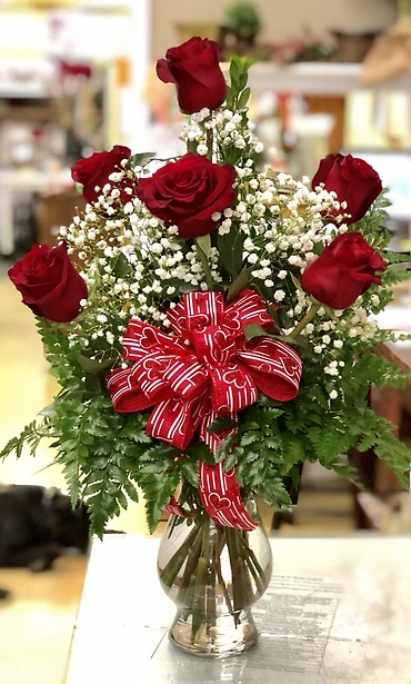 Half Dozen Red Roses