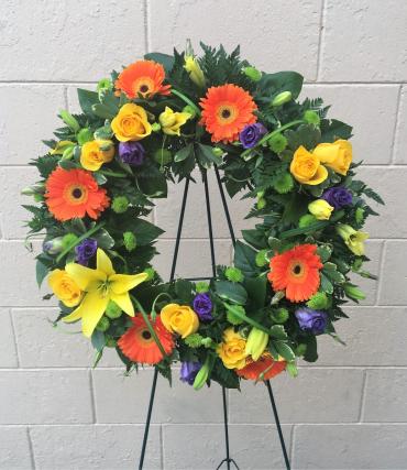 Vibrant Remembrance Wreath