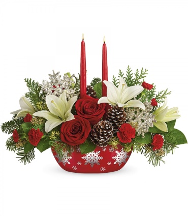 Snowflake Treasures Centerpiece