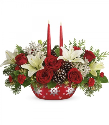 Snowflake Treasures Centerpiece