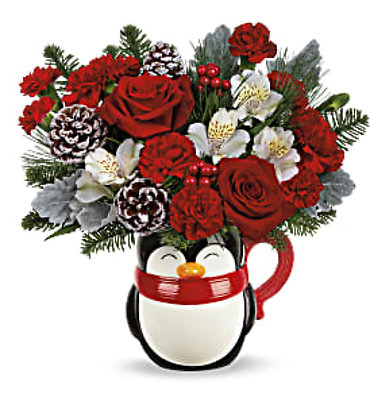 Teleflora\'s Send a Hug Snowy Smiles Bouquet