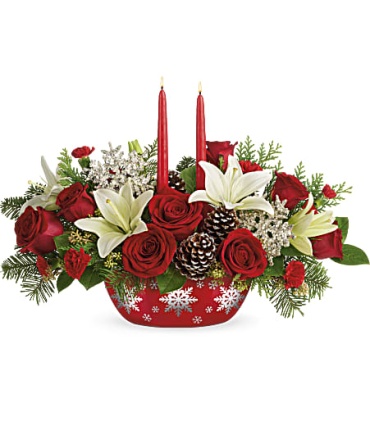 Snowflake Treasures Centerpiece