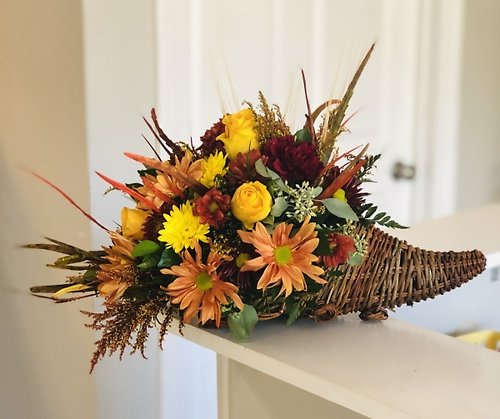 Rustic Fall Cornucopia
