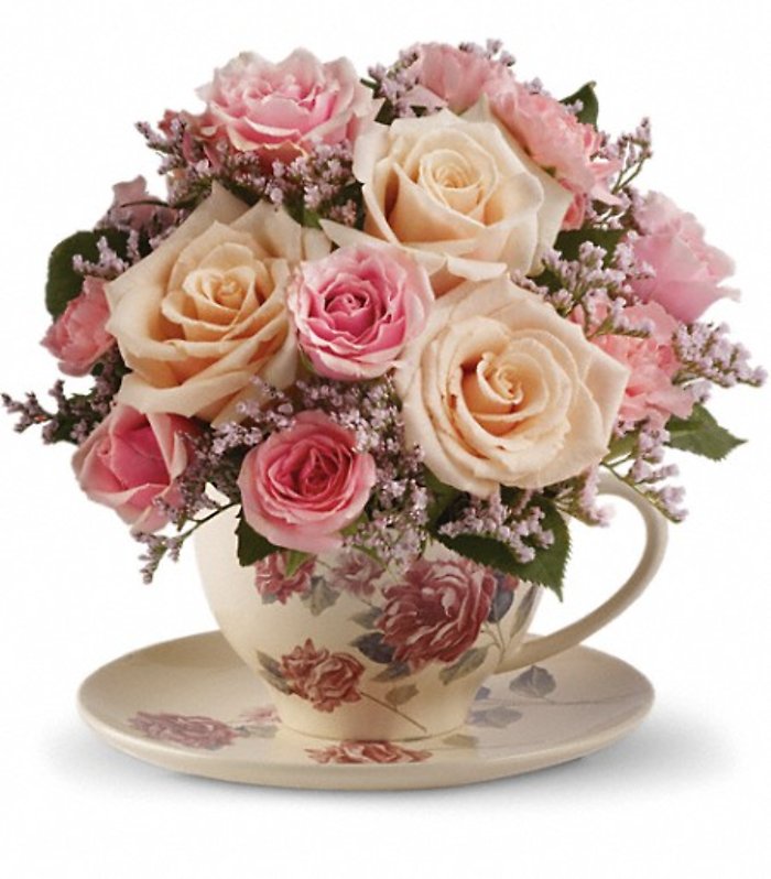 Victorian Teacup Bouquet