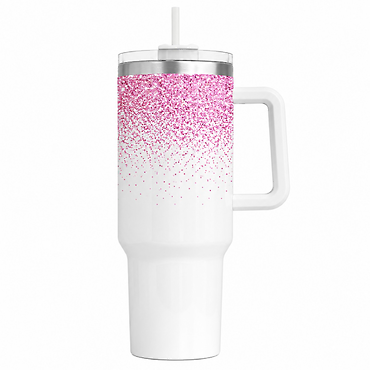 40oz Tumbler With Handle and Straw