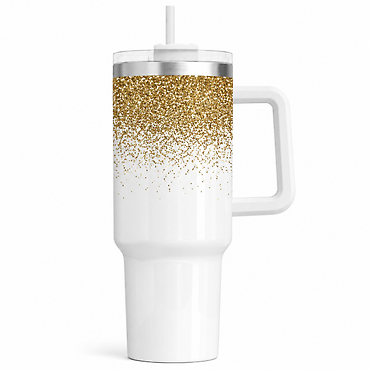 40oz Tumbler With Handle and Straw