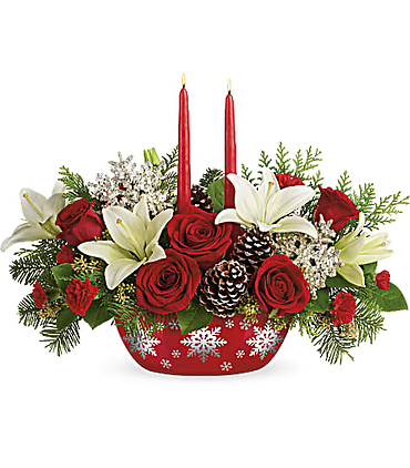 Snowflake Treasures Centerpiece